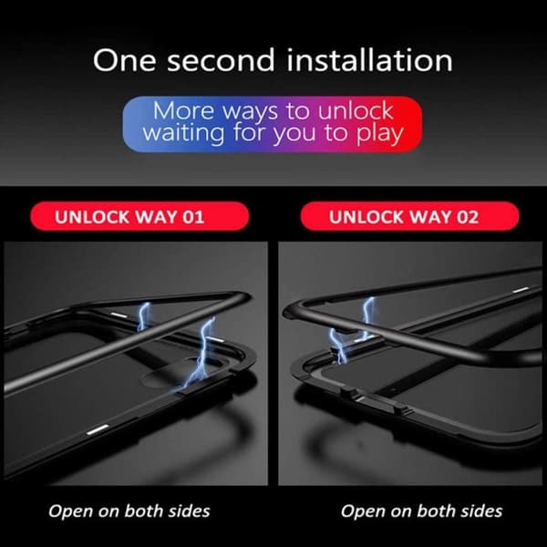 Sekretess magnetfodral för Samsung Galaxy S20 plus svart