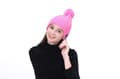 Miniatyrbild 4 av 7: Bluetooth-hatt med pompon (svart)