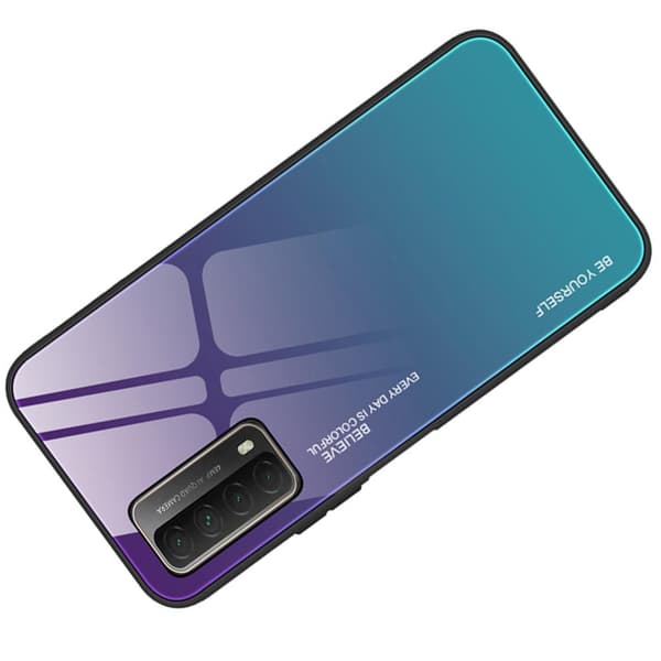 Exklusivt Nkobee Skyddsskal - Huawei P Smart 2021 Lila/Blå Lila/Blå
