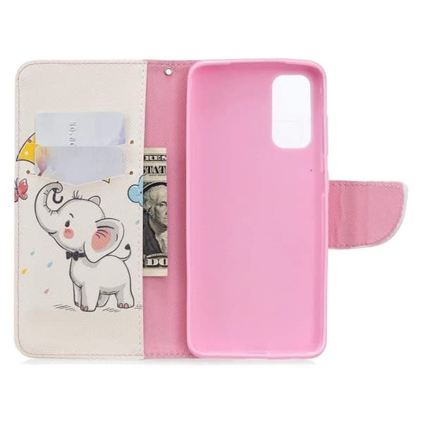 Plånboksfodral Huawei P Smart 2021 – Elefant med Paraply