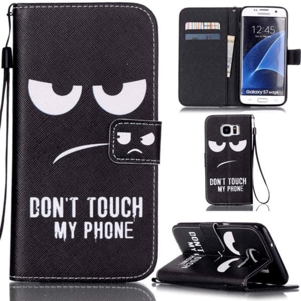 Plånboksfodral Samsung Galaxy S7 Edge - Don't Touch My Phone