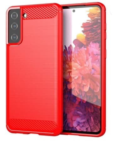 Samsung Galaxy S21 Skal Karbon Röd