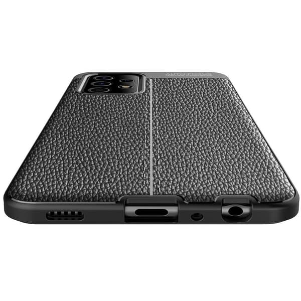 Samsung Galaxy A72 5G TPU Deksel Litchi Texture - Svart