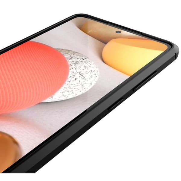 Samsung Galaxy A72 5G TPU Deksel Litchi Texture - Svart