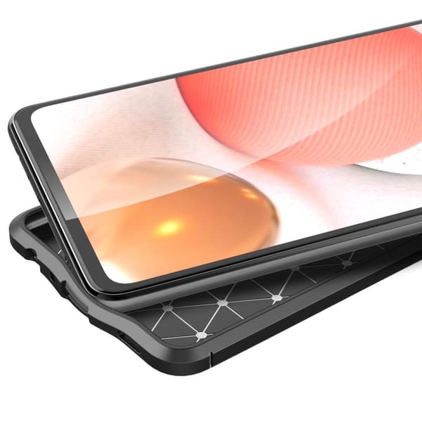 Samsung Galaxy A72 5G TPU Deksel Litchi Texture - Svart