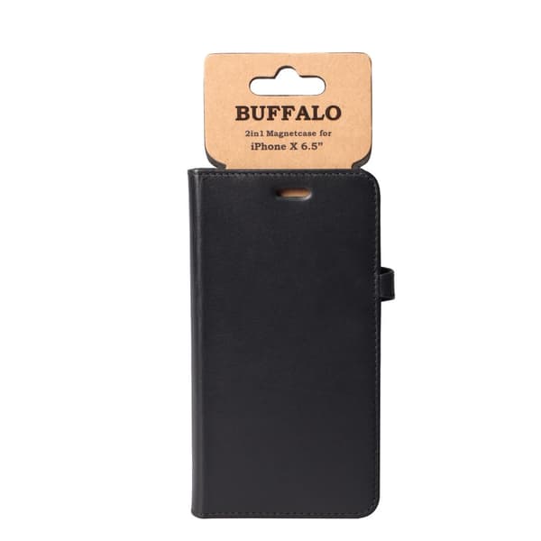 BUFFALO Mobilfodral 3 Kortfack Svart - iPhone XS Max