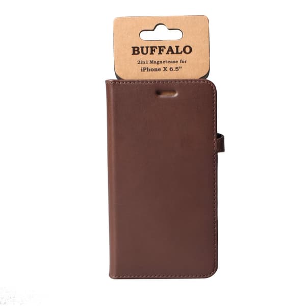 BUFFALO Wallet Læder iPhone XS Max Brun