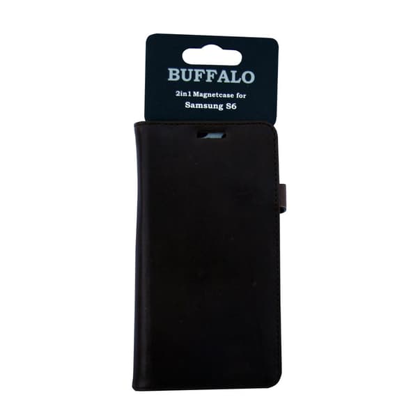 BUFFALO Mobilfodral 3 Kortfack Brun - Samsung S6