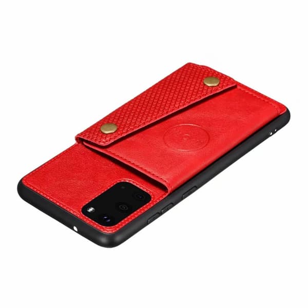 Samsung Galaxy S20 FE - Praktiskt Retro Skal med Korthållare