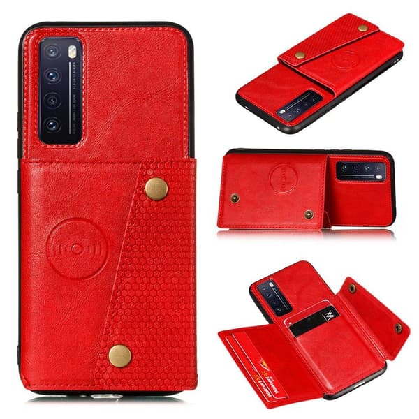 Huawei P Smart 2021 - Stilrent Skal med Korthållare RETRO