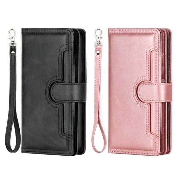 iPhone SE (2020) Wallet Case 10-Tray Array V3 Pink guld