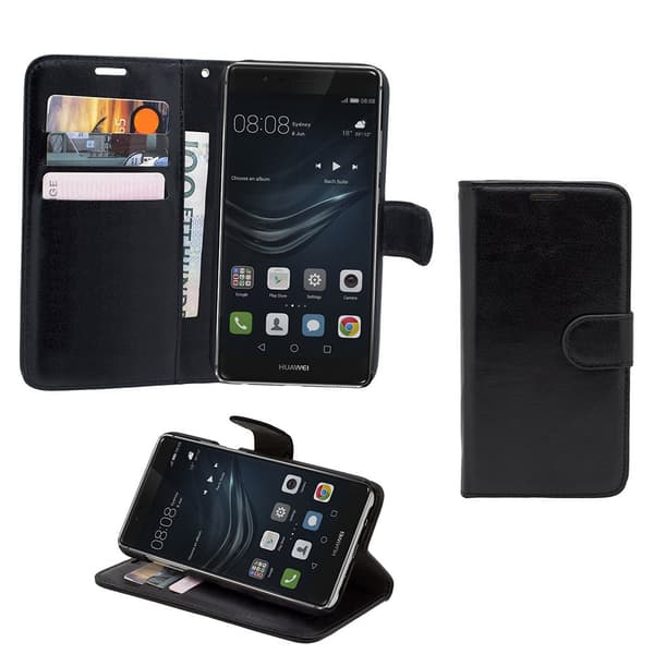 Huawei Honor 8 - Leather Case/Wallet + Protection