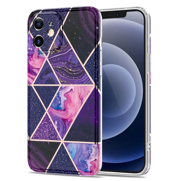Boom of Sweden Grid skal till iPhone 12 Mini - Lila Marmor
