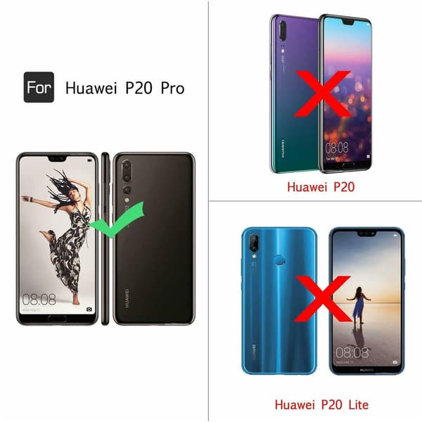 Huawei P20 Pro - PU Leather Wallet Case + Ring