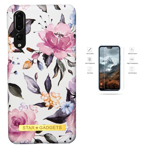 Huawei P20 Pro - Cover / Beskyttelse Flowers