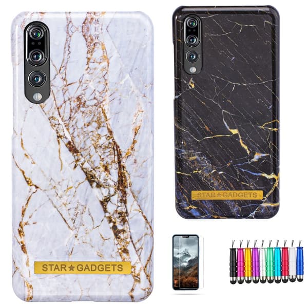 Huawei P20 Pro - Cover / Beskyttelse Marble Black