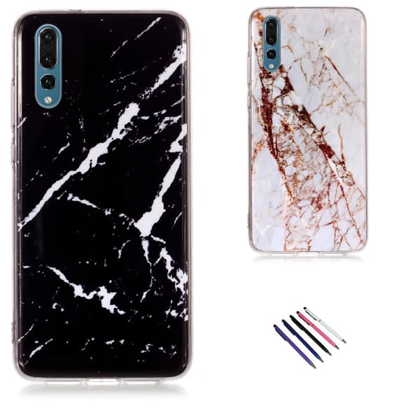 Huawei P20 Pro - Case Protection Marble White