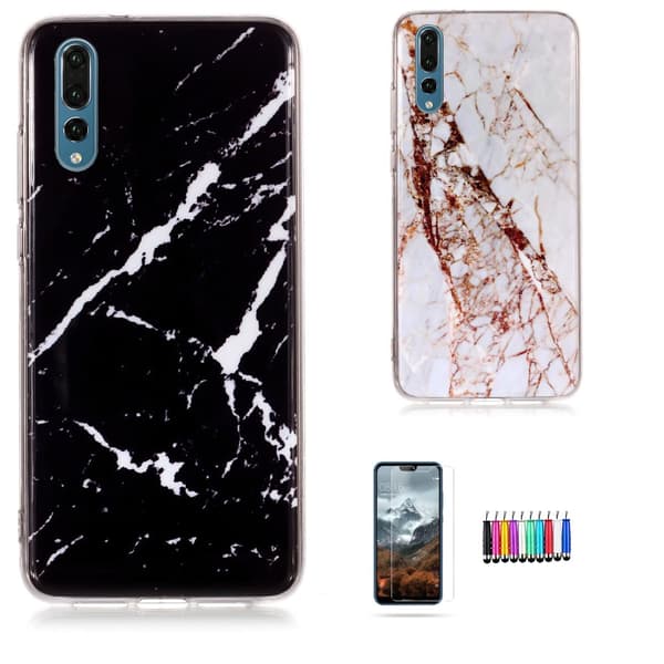 Huawei P20 Pro - Case Protection Marble White