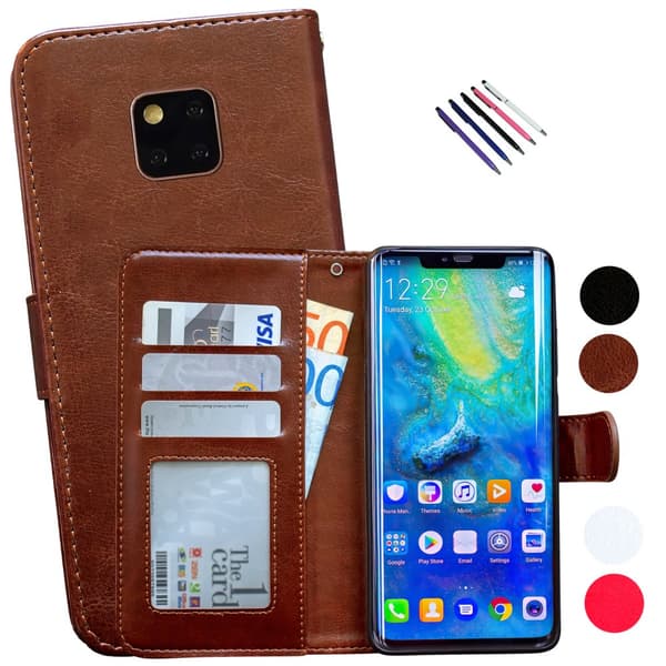 Upgrade your Huawei Mate 20 Pro with Leather Case! Black