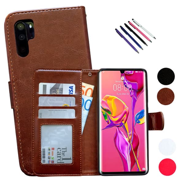 Huawei P30 Pro - Læder cover / Beskyttelse