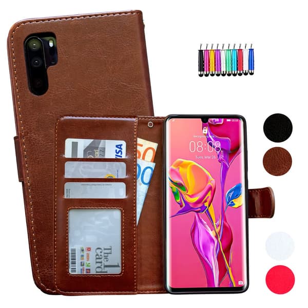 Huawei P30 Pro - Læder cover / Beskyttelse