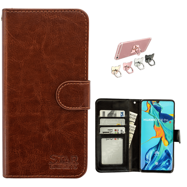 Huawei P30 Pro - Læder cover / Beskyttelse