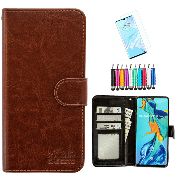 Huawei P30 Pro - Læder cover / Beskyttelse