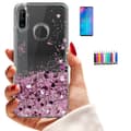 Miniatyrbild 1 av 4: Huawei P30 Lite - Flytande Glitter 3D Bling Skal Case
