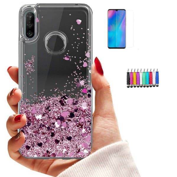 Huawei P30 Lite - Moving Glitter 3D Bling Kuori / Suoja