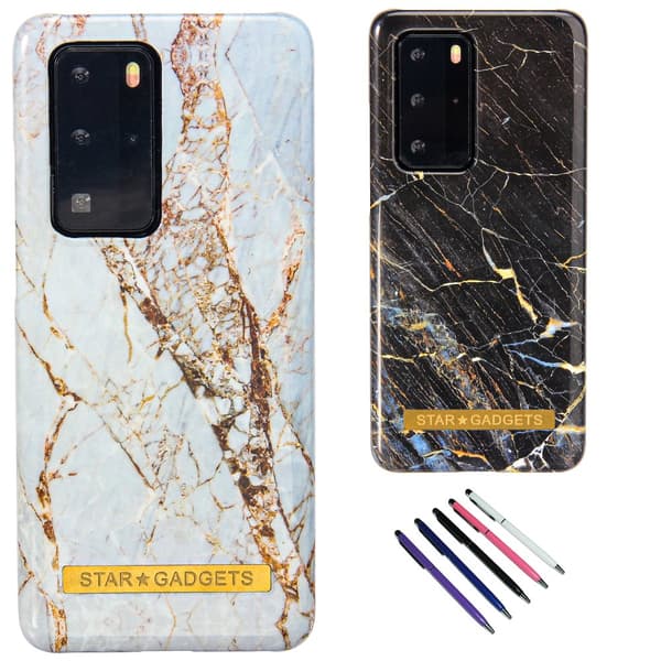 Huawei P40 Pro - Cover / Beskyttelse Marble White