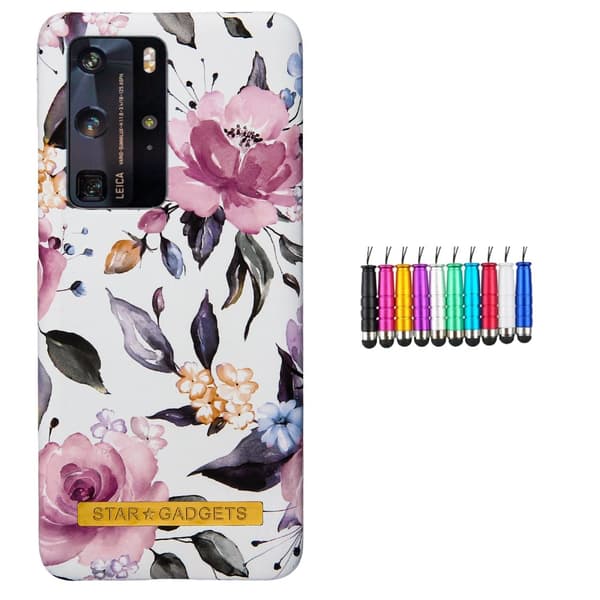 Huawei P40 Pro - Cover / Beskyttelse Flowers