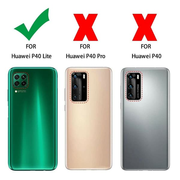 Huawei P40 Lite - Läderfodral / Skydd