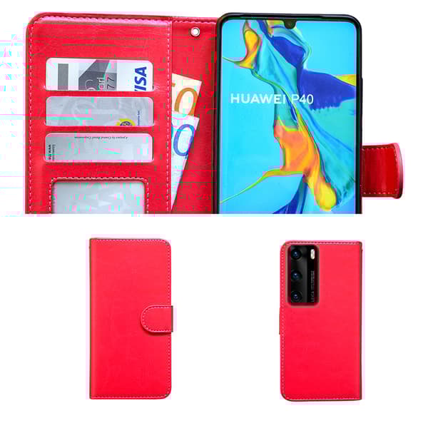 Huawei P40 - PU Leather Wallet Case