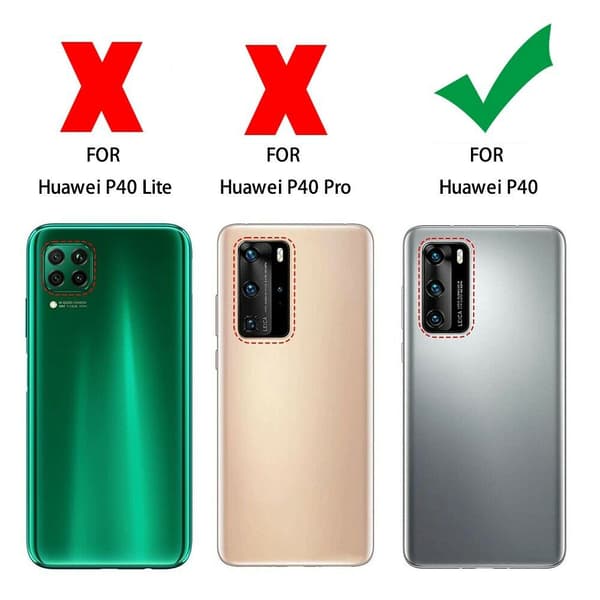 Huawei P40 - PU Leather Wallet Case