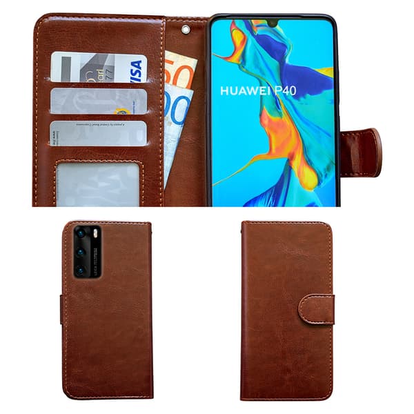 Huawei P40 - PU Leather Wallet Case