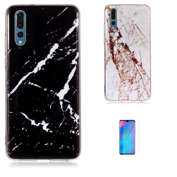 Skydda din Huawei P30 med Marmor-skal! Black
