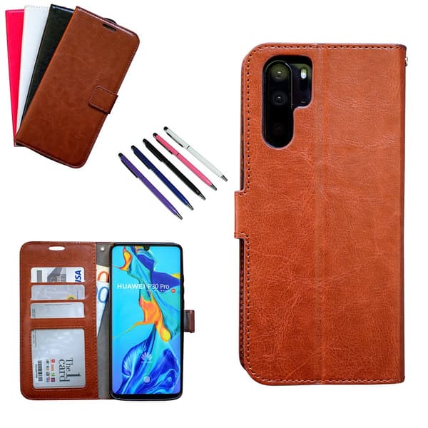 Huawei P30 Pro - PU Leather Wallet Case