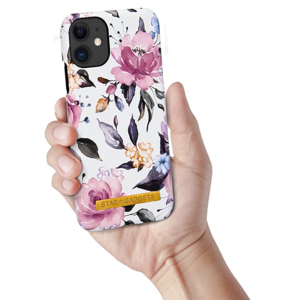 iPhone 11 - Kuori / Suoja Flowers / Marble