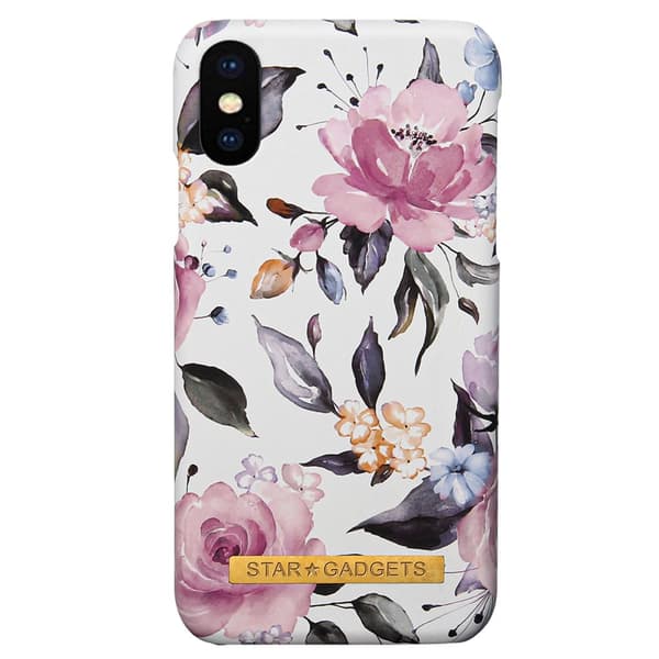 iPhone X/Xs - Skal / Skydd / Blommor / Marmor
