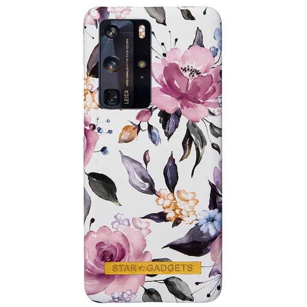 Huawei P40 Pro - Cover / Beskyttelse Flowers / Marble