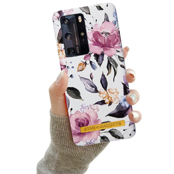 Huawei P40 Pro - Cover / Beskyttelse Flowers / Marble