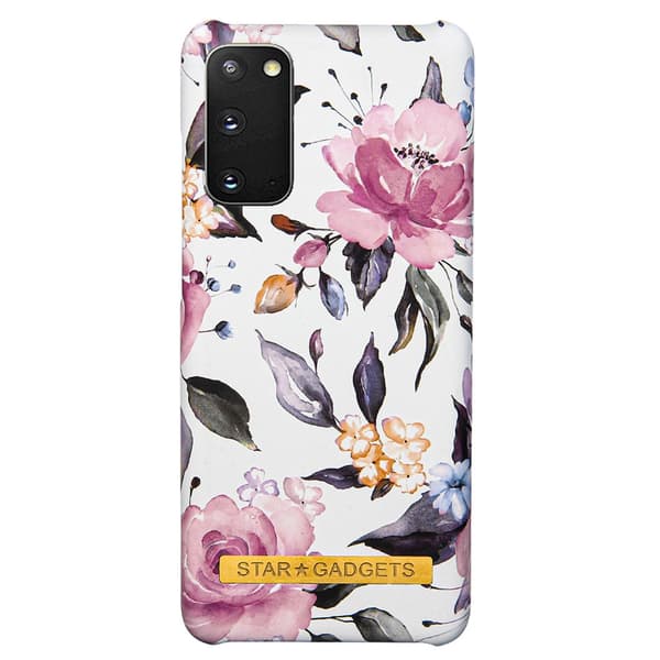 Samsung Galaxy S20 - Cover / Beskyttelse Flowers / Marble