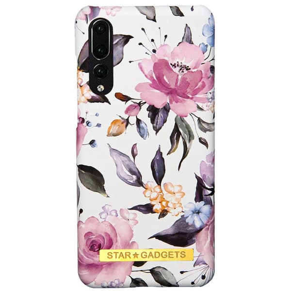 Huawei P20 Pro - Cover / Beskyttelse Flowers / Marble