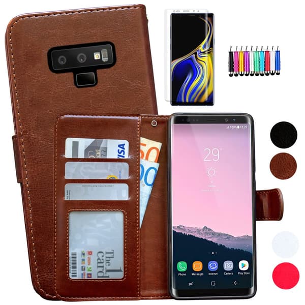 Samsung Galaxy Note 9 - Læder cover / Beskyttelse Brown