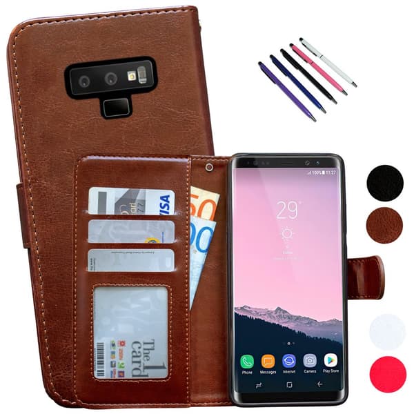 Samsung Galaxy Note 9 - Læder cover / Beskyttelse Brown