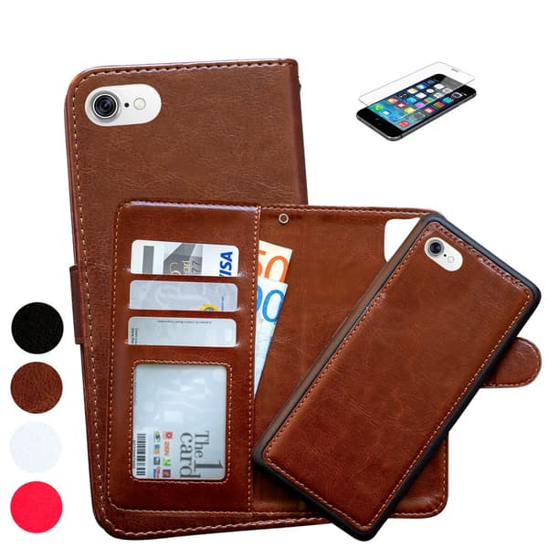 Læder cover / Beskyttelse - iPhone 6 / 6S Black