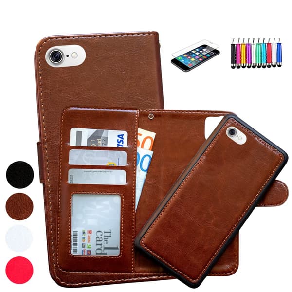 Læder cover / Beskyttelse - iPhone 6 / 6S Brown