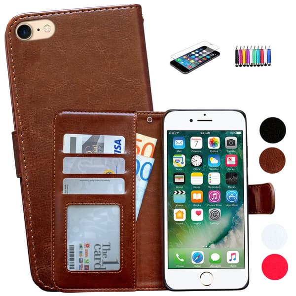Læder Cover til iPhone 6/6S - 3 i 1 Kit!