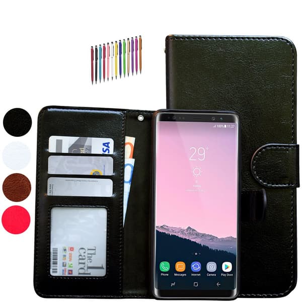 Samsung Galaxy Note 9 - PU Leather Wallet Case Brown
