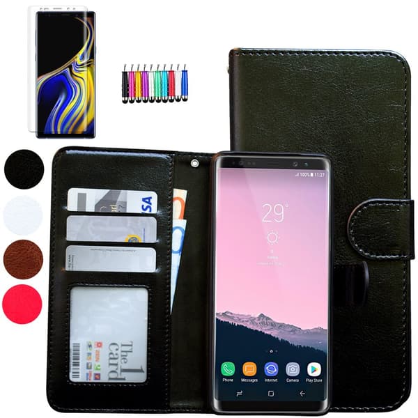 Samsung Galaxy Note 9 - Leather Case / Wallet Brown